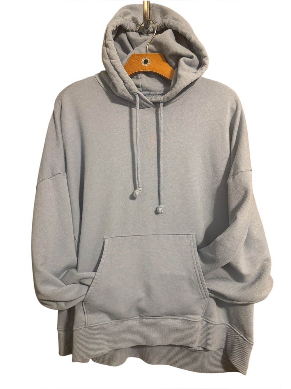 American Eagle Outfitters Women's Light Blue Oversized Hoodie Size Medium EUC